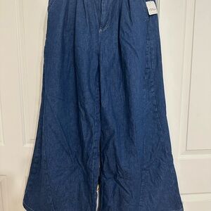 NWT We The Free Blue Flare & Wide Leg Jeans